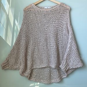 MNG Suit Mango Wool Blend Oversized Sweater Cream